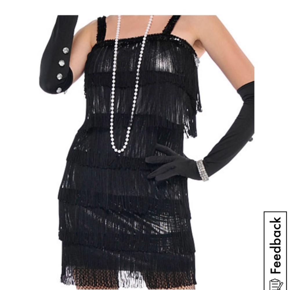 Flapper Halloween Costume & Accessories - Picture 4 of 12
